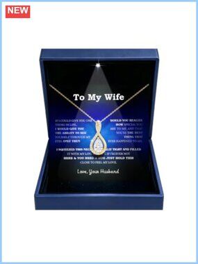 2CT Moissanite Infinity Necklace S925 Sterling Silver 18K Gold Plated Gift